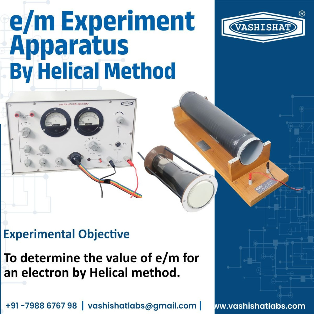 To determine the specific charge e/m of an electron using the helical method